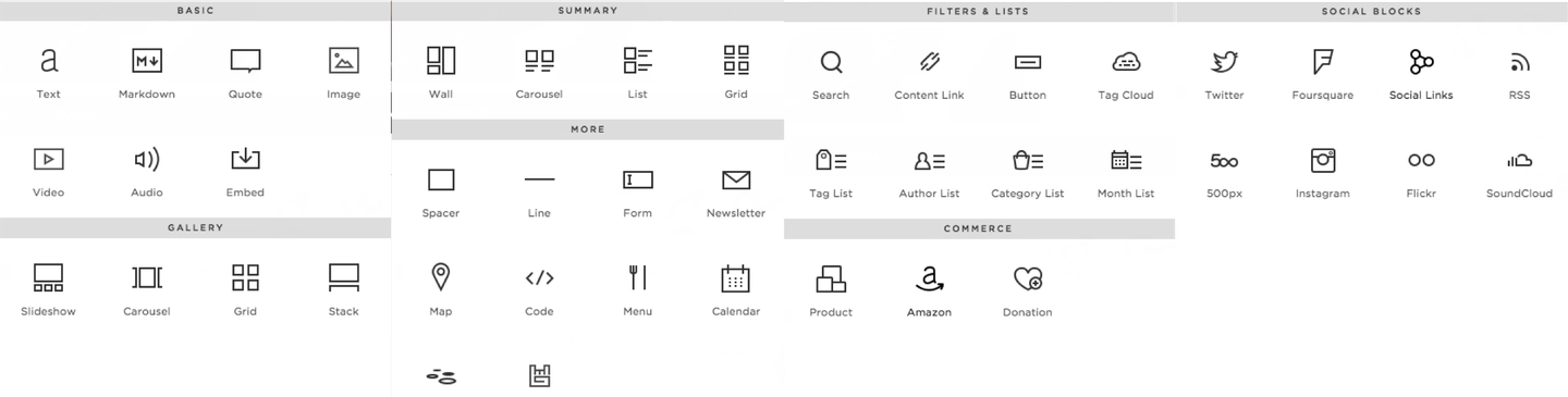 Screenshot of the squarespace.com customization options page