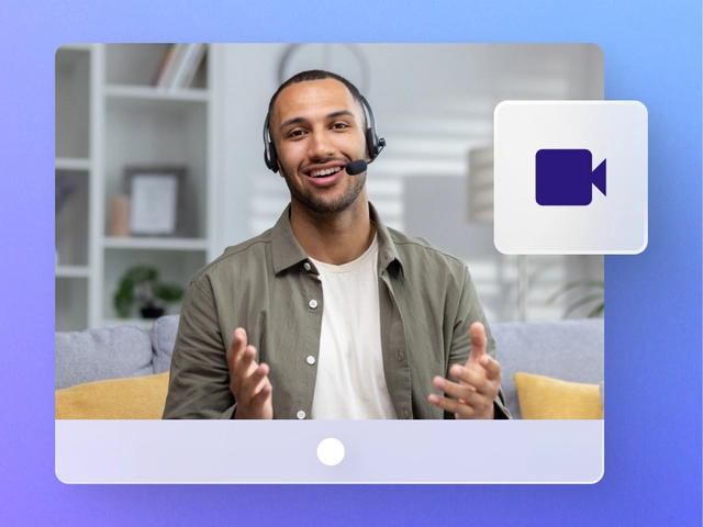 Nav website UI showing a video call session with a financial advisor for small business coaching.