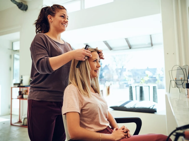 Small business owner runs hair salon