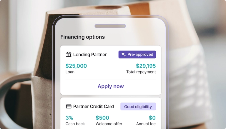 phone showing accounts