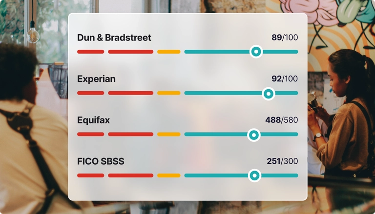graph of your business credit scores