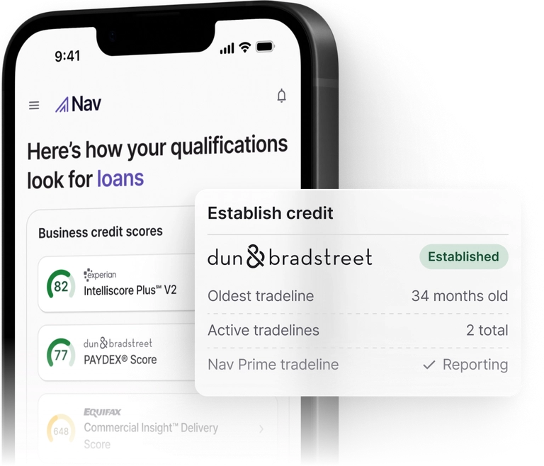 A mobile phone showing a preview of the Nav app experience
