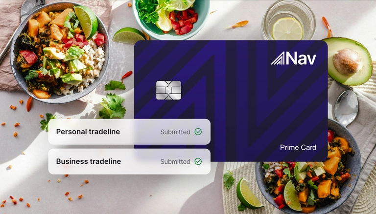 Transaction section showing a transaction and repayment for the Nav Prime Card with paid status indicator