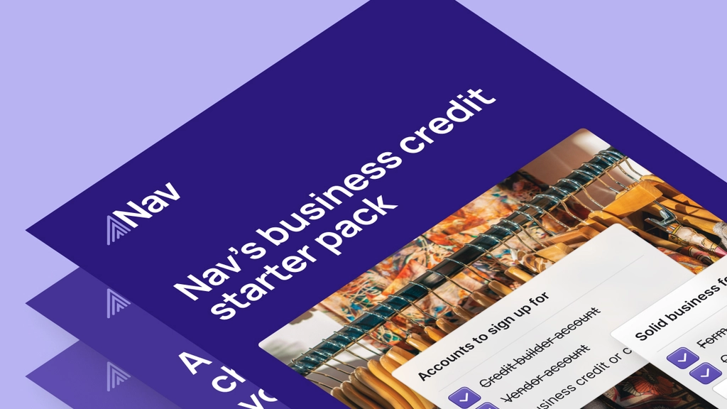 Nav's business credit starter pack ebook mockup