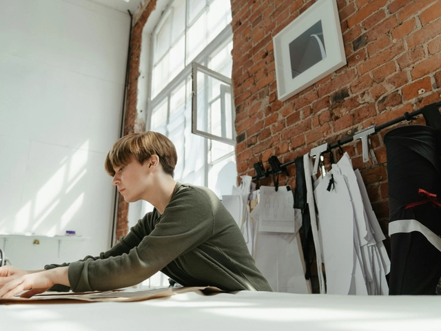 small business owner works at their desk
